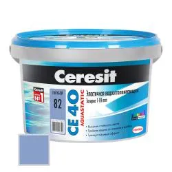 Затирка цементная Ceresit CE40 № 82 голубой 2кг 1297302