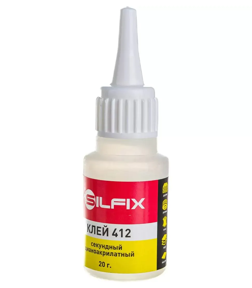 Клей цианоакрилатный SilFix секундный 20г