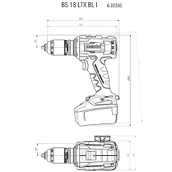 Аккумуляторная дрель-шуруповерт METABO 18В 2АКБ кейс BS 18 LTX BL I-1