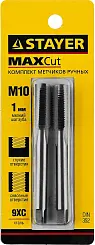 STAYER M10х1, комплект метчиков, 2 шт