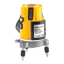 Лазерный уровень Denzel LX3, 10 м, ±0,3мм/1м, 635 нм, резьба 5/8" 35070