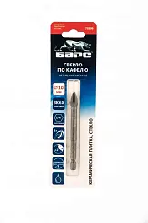 Сверло по керамической плитке 10 мм, крестовая пластинка, шестигр. хвостовик Барс 72809