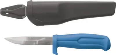 Нож строительный, нержавеющая сталь, пластиковая ручка, лезвие 100мм v1.0 10606М