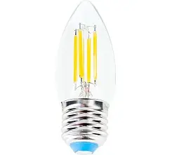 Лампа светодиодная Uniel Форма свеча Серия Sky LED-C35-9W/4000K/E27/CL PLS02WH UL-00005163