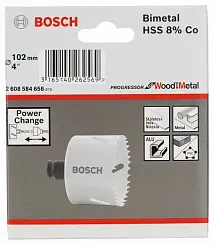 Коронка биметаллическая d-102мм BOSCH