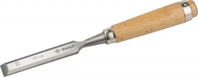 Стамеска-долото "Классик" с деревянной ручкой, хромованадиевая, 20мм, ЗУБР