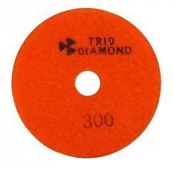 Диск алмазный шлифовальный гибкий АГШК Черепашка TRIO-DIAMOND 100мм № 300 мокрая шлифовка 340300