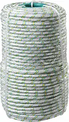 Фал плетёный капроновый СИБИН 16-прядный с сердечником d=8мм 1000 кгс 50220-08