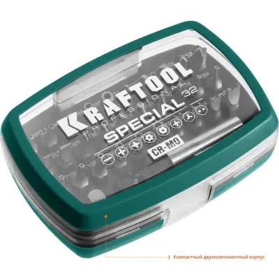 Набор бит с адаптером KRAFTOOL 32шт 2610-H32
