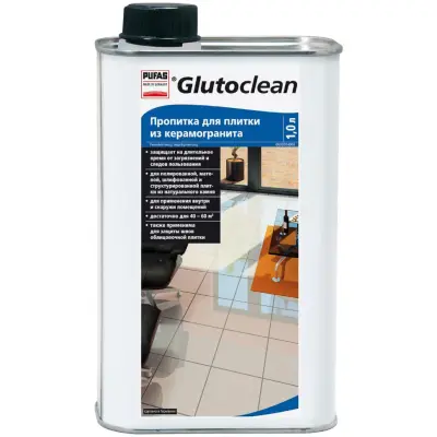 Пропитка для плитки из керамогранита PUFAS Glutoclean 1л 35303092