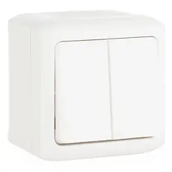 Выключатель одноклавишный QUTEO белый IP44 LEGRAND 782300