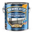 Краска для металлических поверхностей алкидная HAMMERITE гладкая RAL 8017 коричневая 2 л 5811071