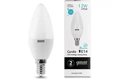 Лампа Gauss LED Elementary Свеча 12W 920lm E14 4100K 1/10/100