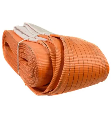 Строп текстильный петлевой 10 т оранжевого цвета ширина 30,5 см длина 12 м