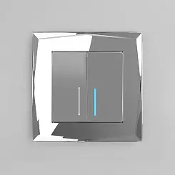 Рамка на 1 пост Diamant зеркальный WERKEL W0011220