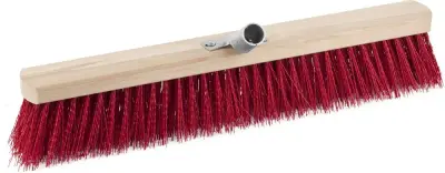 Щетка GRINDA "EURO" уличная без ручки, буковая колодка, жесткая щетина, с металлическим держателем д