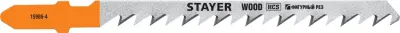 Полотна STAYER T244D для эл/лобзика HCS по дереву ДВП ДСП фигур. рез T-хвост. шаг 4мм 75мм 2шт