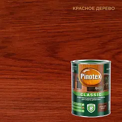 Пропитка декоративная для защиты древесины Pinotex Classic AWB красное дерево 1 л.