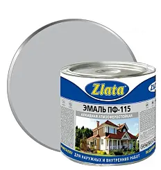 Эмаль ПФ-115 ZLATA серая 1,8кг