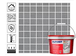 Затирка PLITONIT COLORIT Premium с армирующими волокнами (0,5-13мм) темно-коричневая 2кг 5030