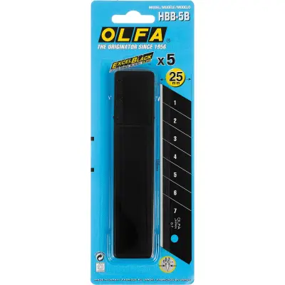 Лезвия OLFA 25мм 5шт сегментированные OL-HBB-5B