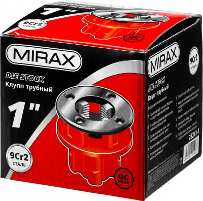 MIRAX 1" клупп трубный резьбонарезной (BSPT R)