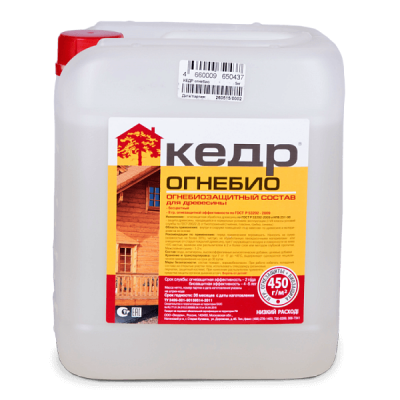 Огнебиозащита бесцветная 10л КЕДР