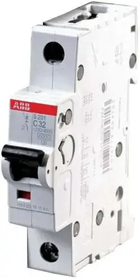Автоматический выключатель ABB S201 C-1A 1P 2CDS251001R0014