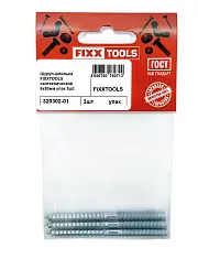 Шуруп-шпилька FIXXTOOLS сантехническая 6х80мм упак 3шт