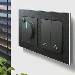 Рамка на 2 поста черный алюминий WERKEL WL11-Frame-02