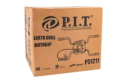 Мотобур P.I.T. P51211 4-ручный 2-х тактный,2,2кВт.об/двиг 63 см.8000об/мин,топ бак1,2 л.7,5 кг