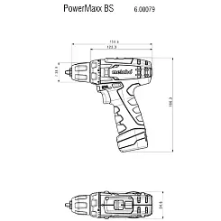 Аккумуляторная дрель-шуруповерт METABO 10,8В сумка POWERMAXX BS (600079500)