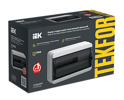 Бокс навесной IEK TEKFOR КМПн-18 IP65 18 модулей черная прозрачная дверца TF5-KP72-N-18-65-K03-K02