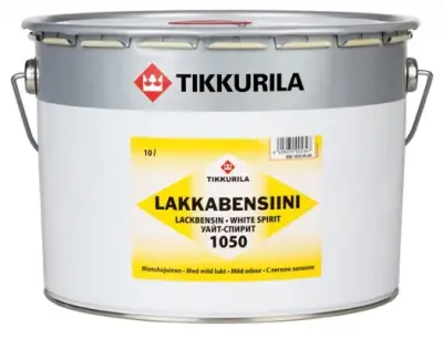 Уайт-спирит TIKKURILA LAKKABENSIINI 1050 10л высокоочищенный с легким запахом 00610500060