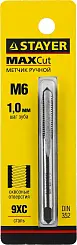 Метчик для сквозных отверстий, одинарный М6х1.0 STAYER