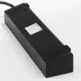 Розеточный блок 4-х местный + 3 USB черный WL20-04-03
