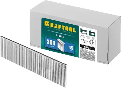 Гвозди для нейлера тип 300, 5000 шт KRAFTOOL 45мм
