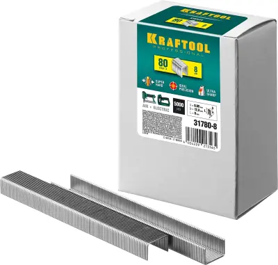 Скобы для степлера тип 80, 5000 шт KRAFTOOL 8мм
