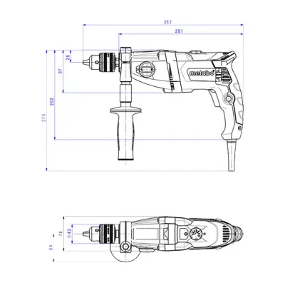 Дрель METABO 1300Вт BEV 1300-2