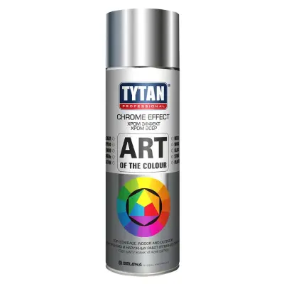 Краска аэрозольная TYTAN Art of the colour акриловая 400мл хром