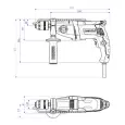 Дрель METABO 850Вт ударная кейс SBE 850-2