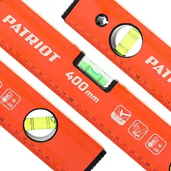 Уровень PATRIOT LCP-400, алюминиевый фрезерованный, 400мм