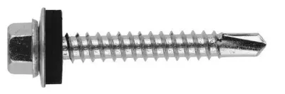 Саморез кровельный оцинкованный 6.3х60 с шайбой (1кг≈70шт)
