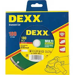 Диск алмазный DEXX MULTI UNIVERSAL 180мм сегментный 36701-180_z01