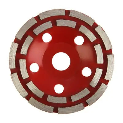 Чашка алмазная 125х22,2 сегментная двухрядная DEDRA