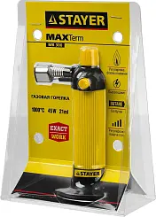 Газовая кассетная горелка STAYER MASTER MAXTerm с пьезоподжигом регулировка пламени 1300С 55570