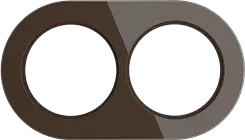 Рамка на 2 поста Коричневый WERKEL WL21-frame-02
