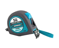 Рулетка GROSS Ergonomisch 5м x 25мм магнитный обрезиненный зацеп 31103