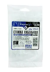 Стяжка кабельная Elestarpro 4х150 белая уп/100шт