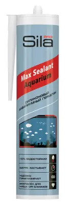 Герметик Sila PRO Max Sealant AQ силиконовый аквариумный бесцветный 290мл SSAQCL0290